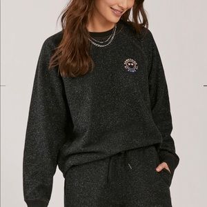 Something Navy- Something to Smile In Sweatshirt Black Medium